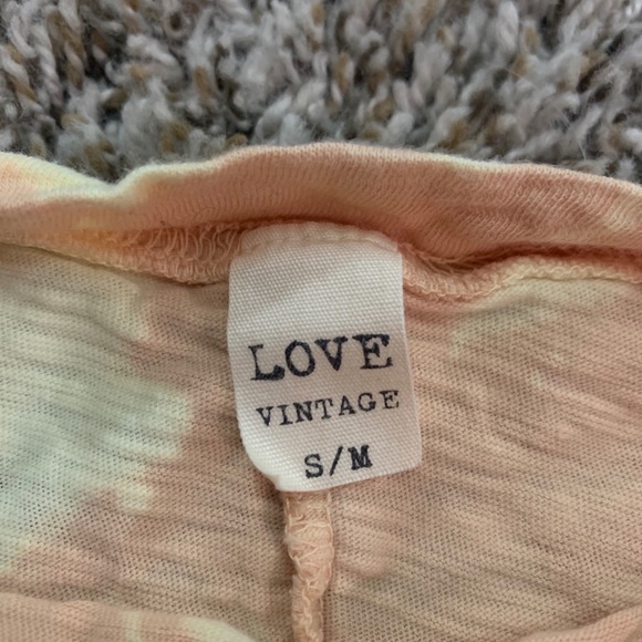 Peach / yellow tie dye crop tee sheisbtq - Picture 3 of 4